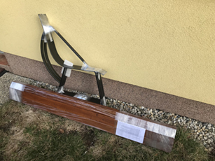 Zahradní lavičky - jednotlivé díly lavičky po zakoupení