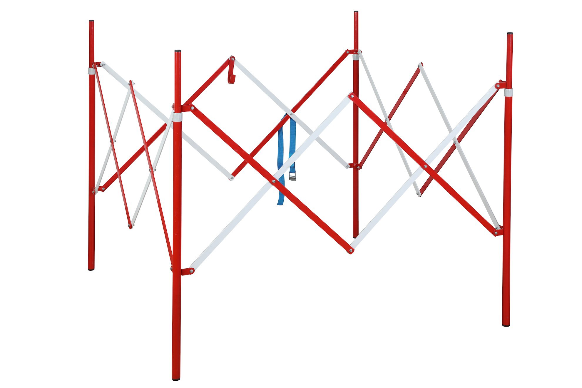 Mobilní skládací zábrana čtvercová