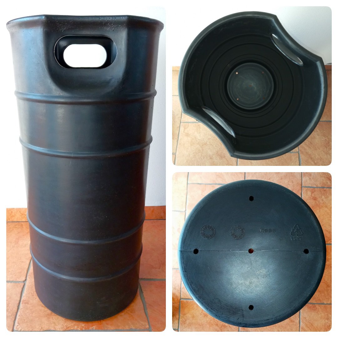 Plastová nádoba s odtokovými otvory