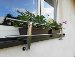 Držák truhlíků trubkový - bez vrtání