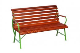 Dětská lavička - zahradní, venkovní - hnědá barva