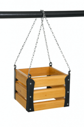 Ozdobný rám na plastové truhlíky čtvercový - na zavěšení