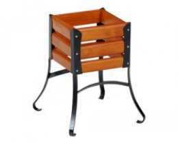 Ozdobný rám na plastové truhlíky s nožičkami - čtvercový