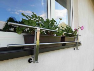 Držák truhlíků trubkový - bez vrtání